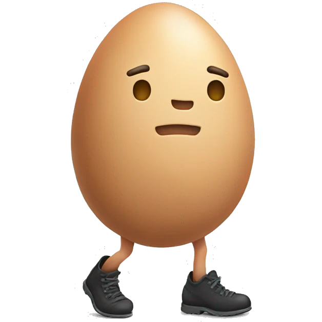 Walking egg emoji