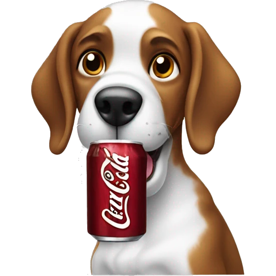dog drinking dr pepper  emoji