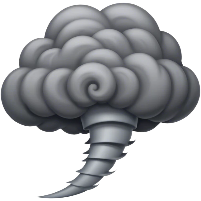 tornado cloud emoji