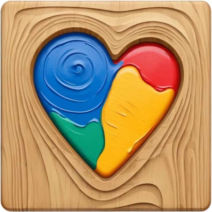 wood canvas paint emoji