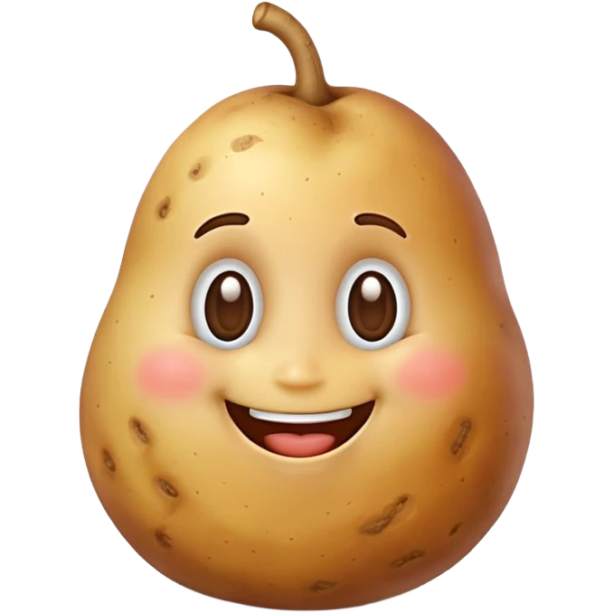Happy potato emoji