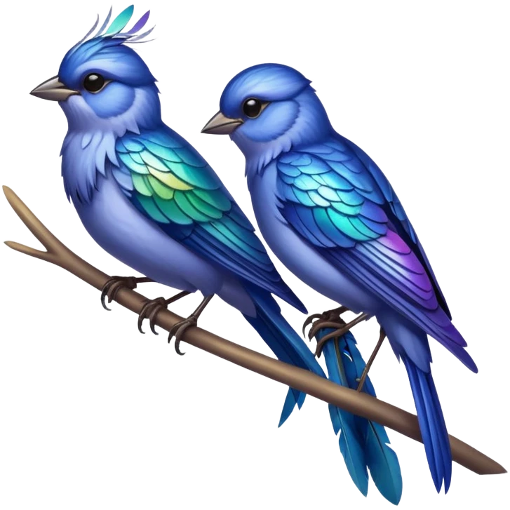 blue larks emoji