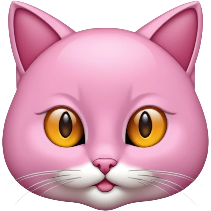 Pembe bir kedi kuyruğu İnce emoji