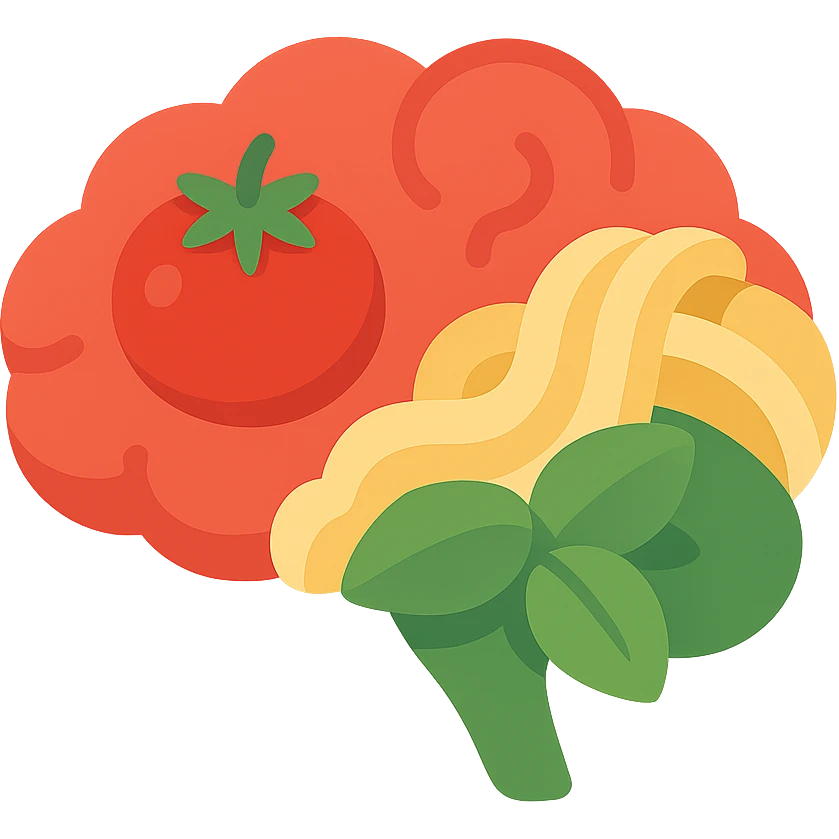 Tung Tung sahur italian brainrot as a flat color icon, playful, with a hint of Italian food, no text emoji