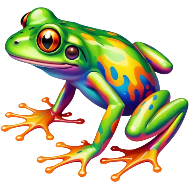 Frog on acid emoji