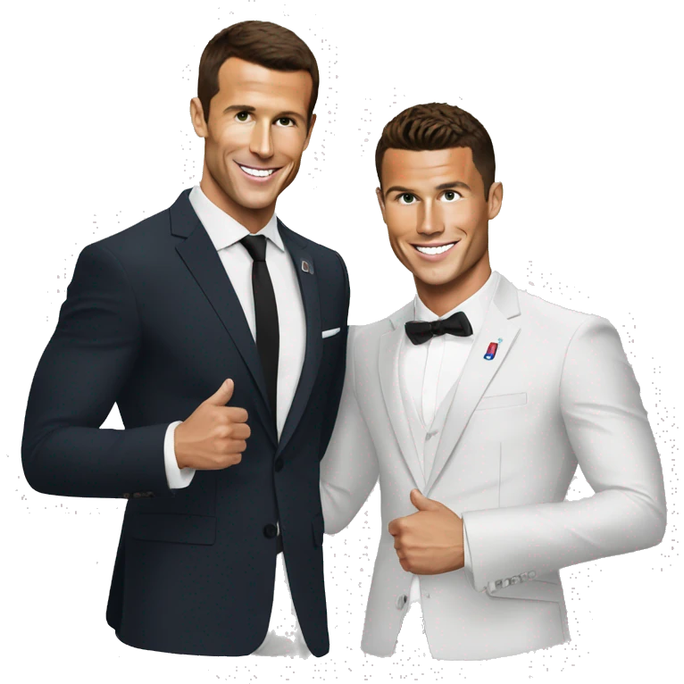 Macron et Cristiano Ronaldo  emoji