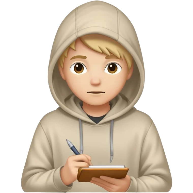 Hoodie hit me hard and soft write on it emoji