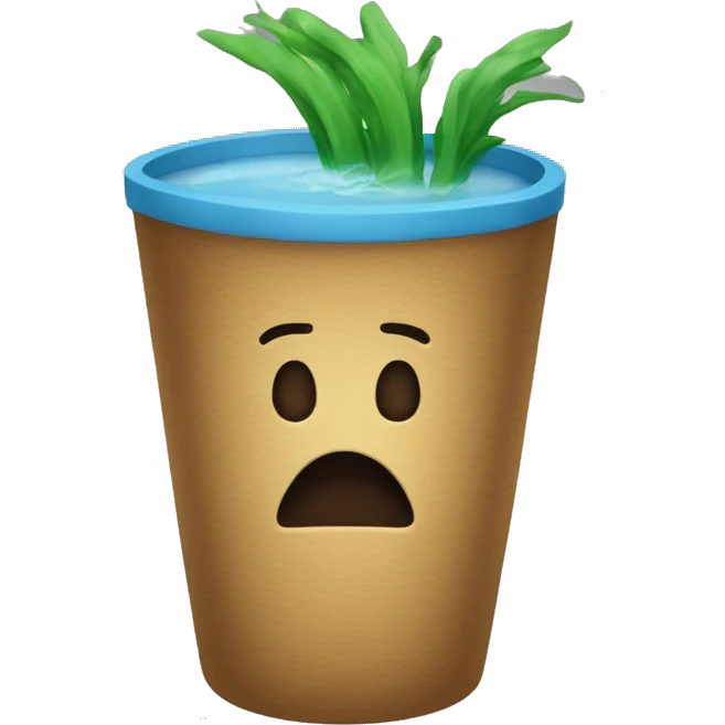 Vaso de agua  emoji