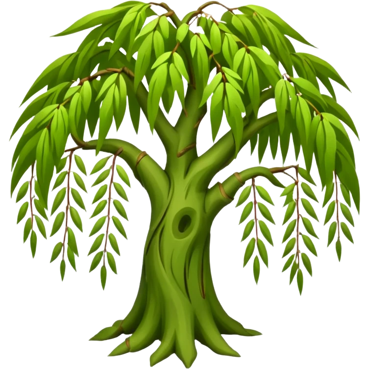Weeping willow tree emoji