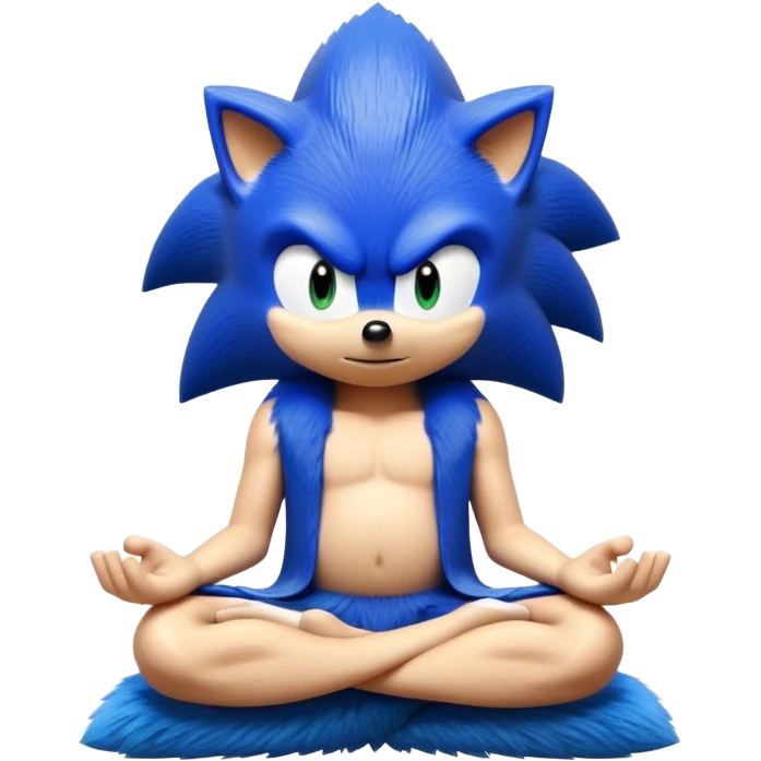 Sonic meditating emoji