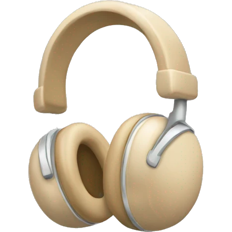 beige headphones emoji