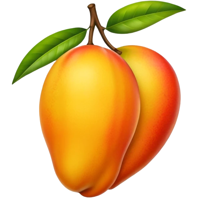 Mango image in professional look emoji