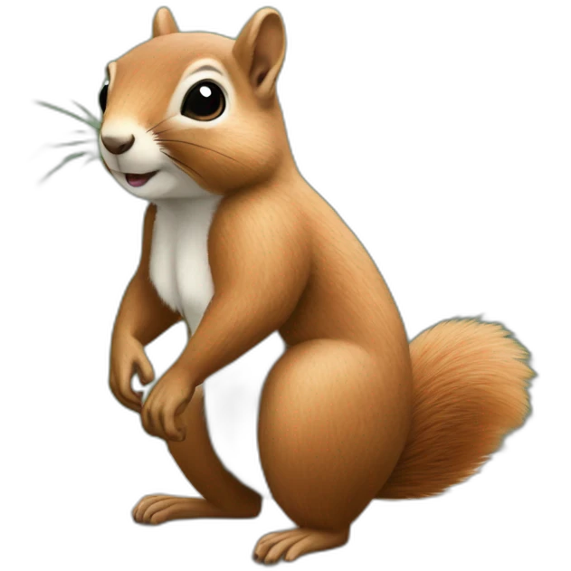 Squirrel in leotard  emoji
