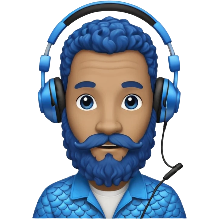 Make a logo for dj with sea goat with a name of Deejay Harris emoji