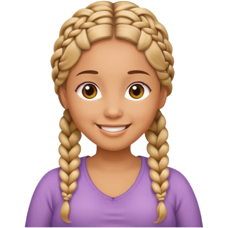 pregnant woman with braids emoji