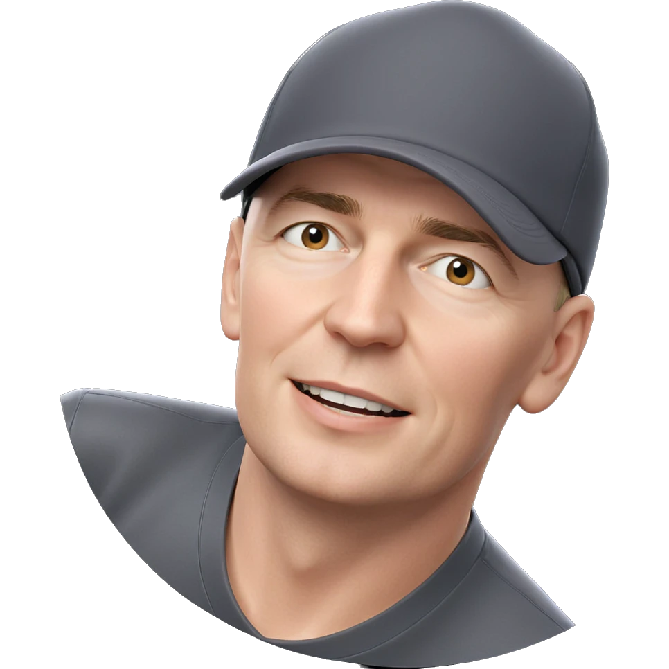 smiling boy in a hat emoji