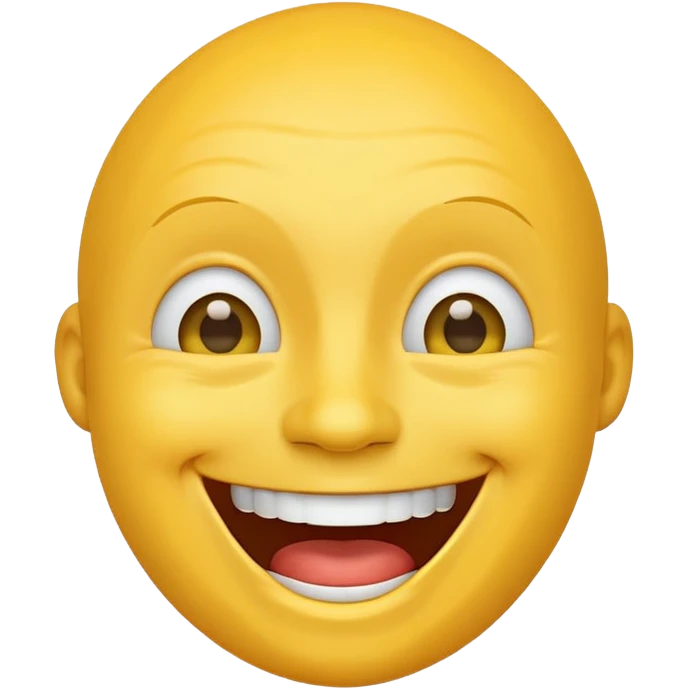 yellow face laughing  emoji