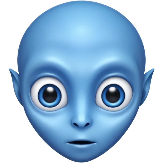blue alien emoji