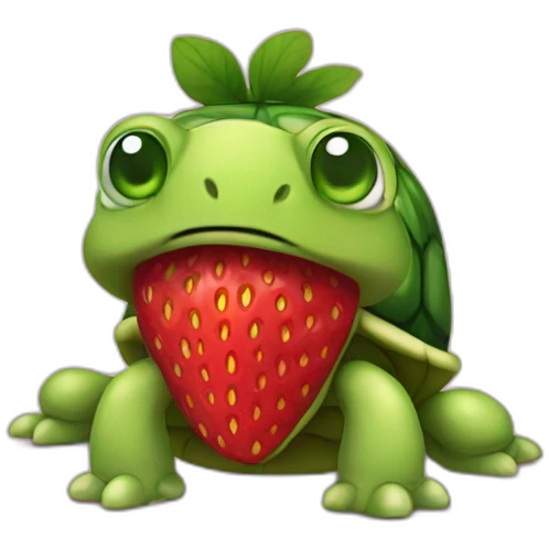 Strawberry Turtle emoji