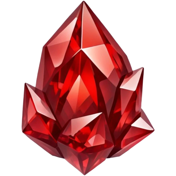 Red crystal group emoji