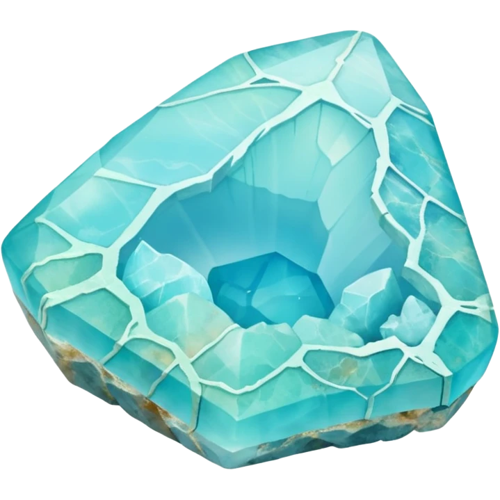 peruvian opal gemstone raw crystal mineral detailed emoji