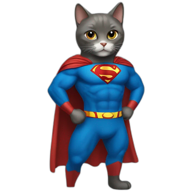 Cat Superman  emoji