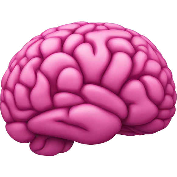 Cerebro rosa  emoji