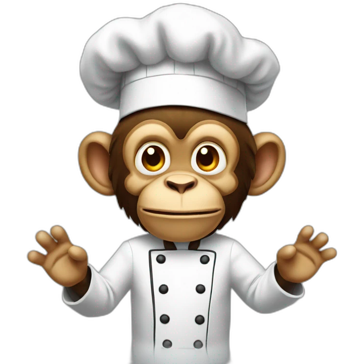 mad monkey chef without cash emoji