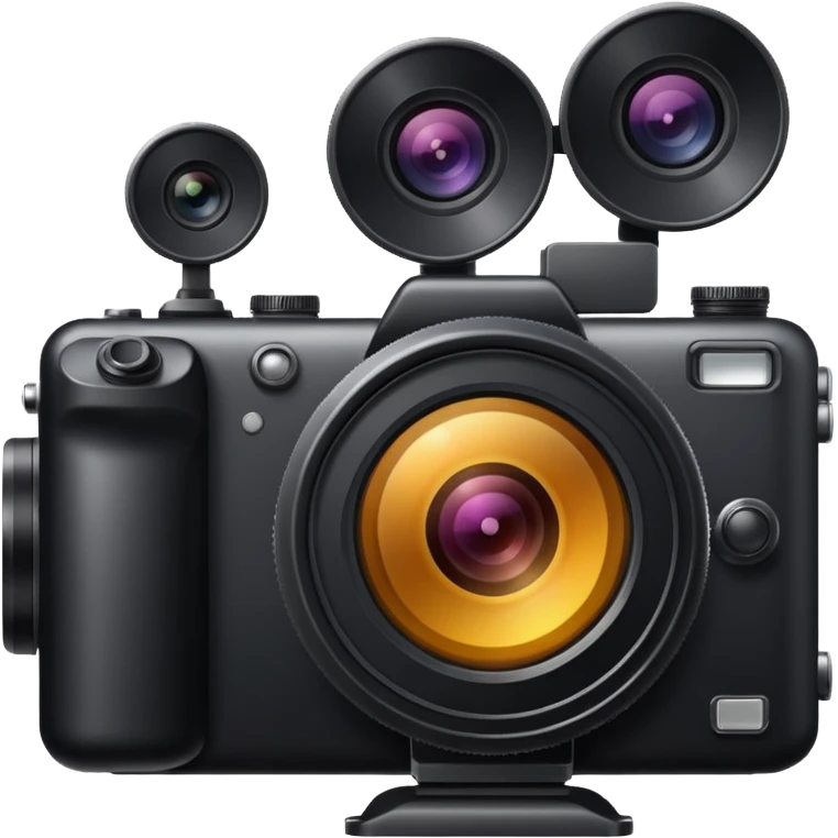 Camera with large lens emoji