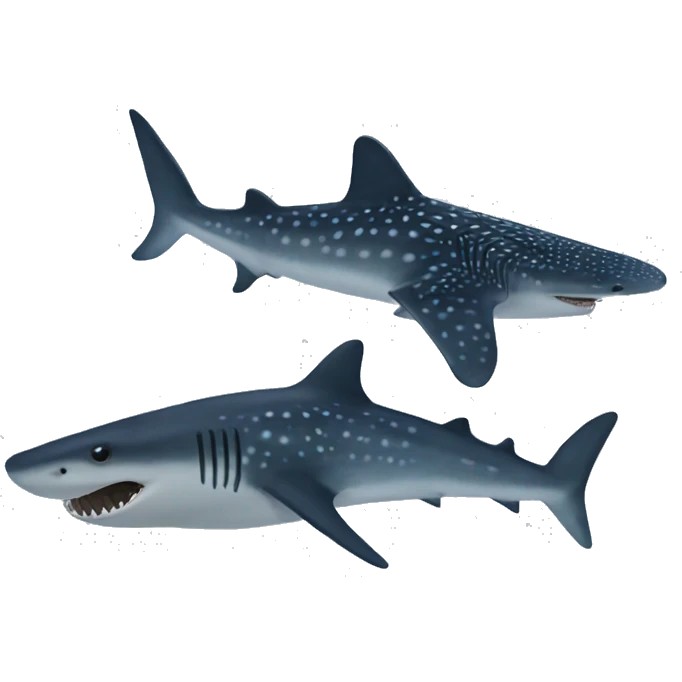Whale shark no teeth emoji