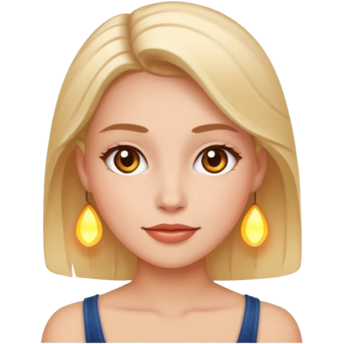 woman with glowing skin on skin emoji