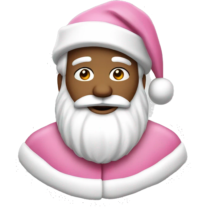 Pink white Santa Claus  emoji
