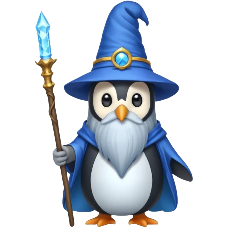 Penguin Wizard emoji
