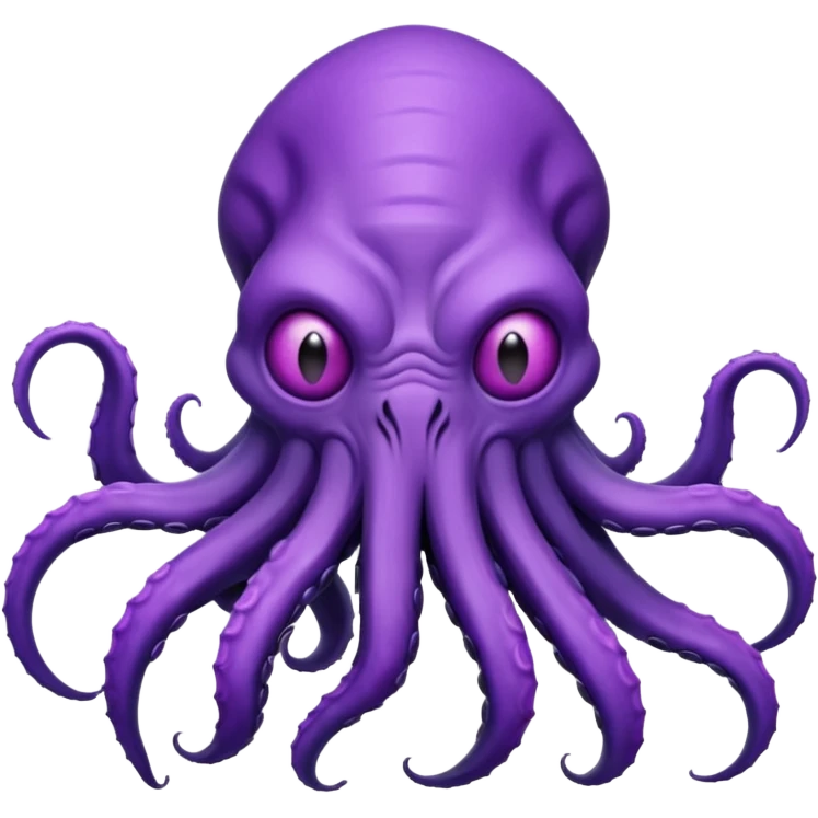 The Mind Flayer without face emoji