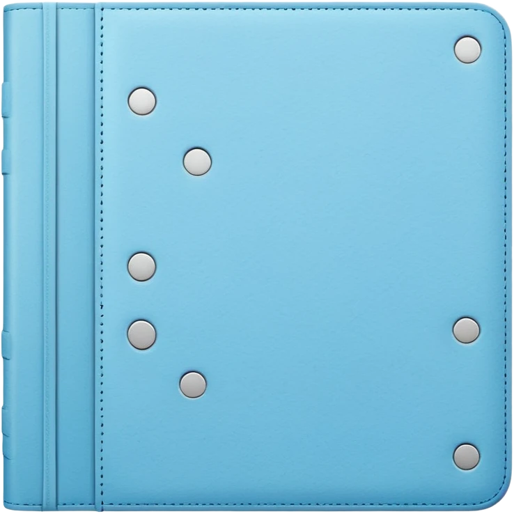 Pastel blue journal dot  emoji