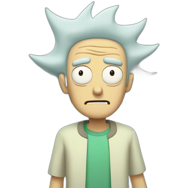 Morty from Rick and Morty cartoon emoji
