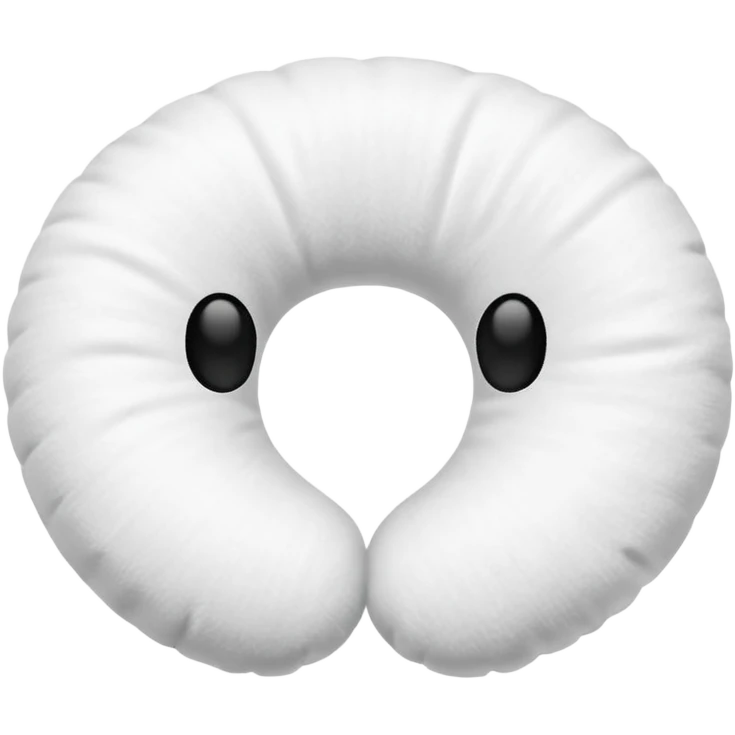 white Travel Neck Pillow emoji
