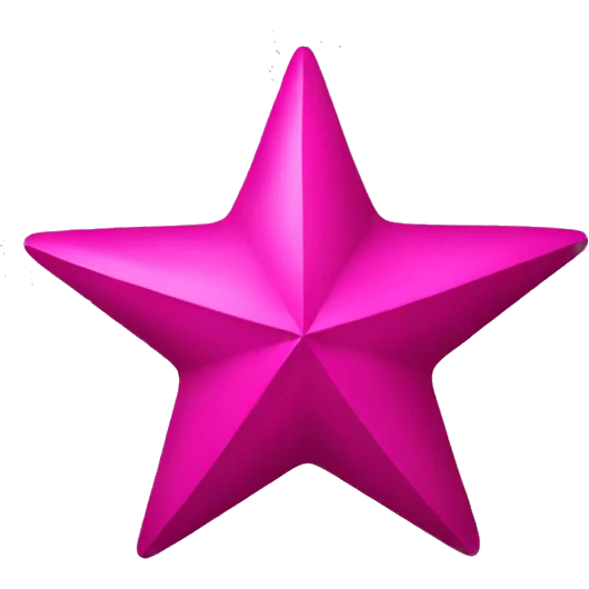 Reddish Magenta star emoji
