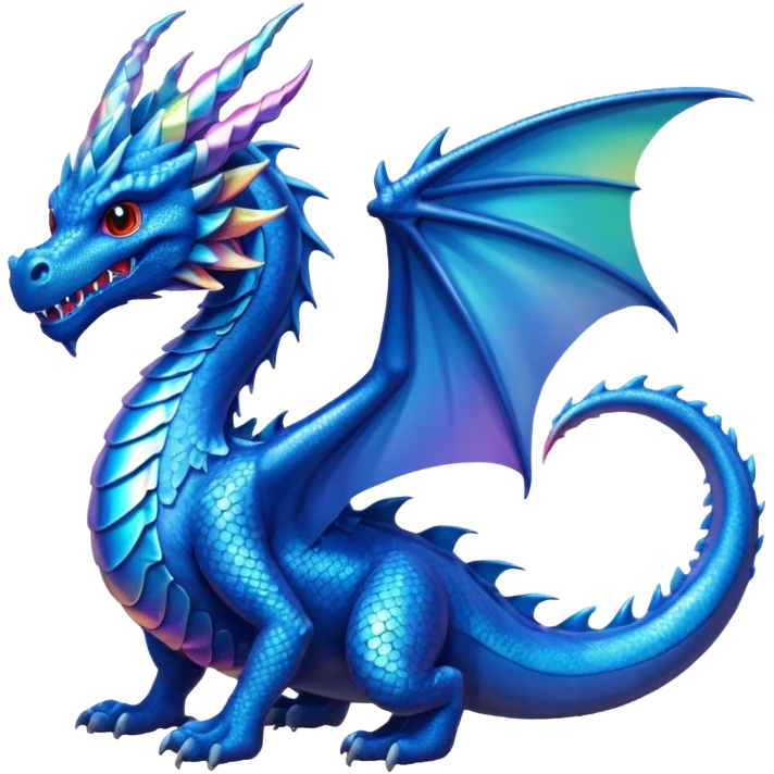 a blue dragon emoji