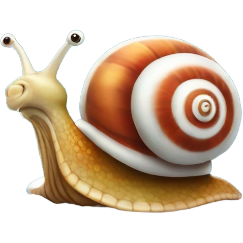 Christmas snail emoji