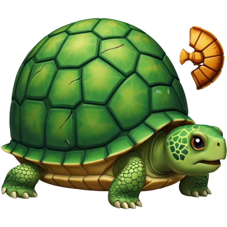 Turtle after crashing truck emoji