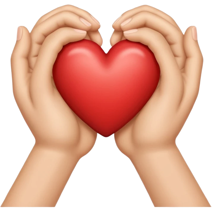 Hand heart emoji