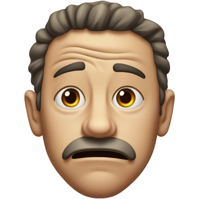 Disgusted look emoji