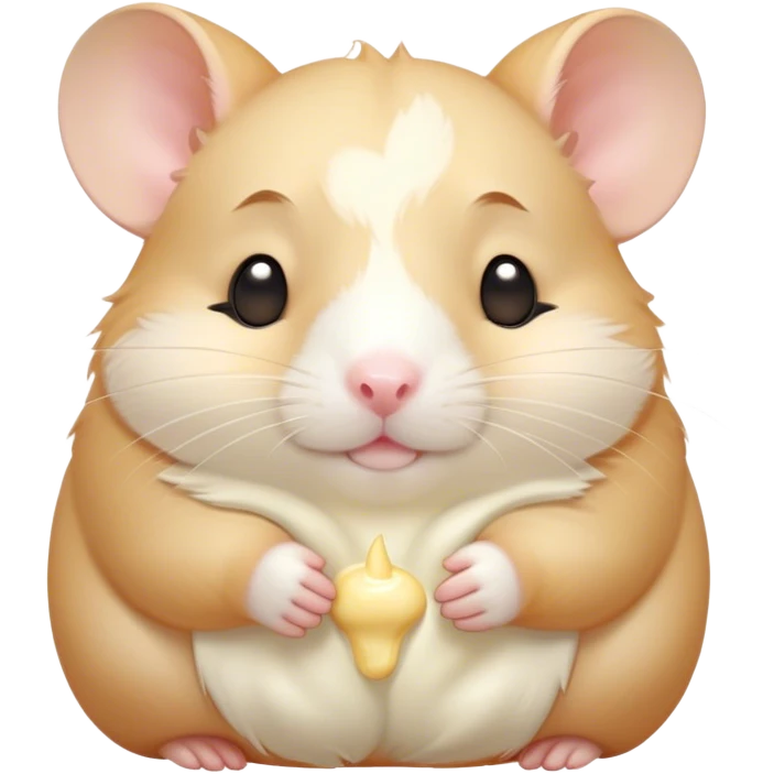 Meme-Worthy Cute Sleeping Cream Hamster Portrait Emoji, Head resting peacefully with a contented smile, showcasing a delightfully compact build and a luxuriously soft cream coat, eyes shut in a serene nap, Simplified yet hilariously adorable features, highly detailed, glowing with a soft, drowsy light, high shine, relaxed and utterly lovable, stylized with an air of playful laziness, bright and heartwarming, soft glowing outline, capturing the essence of a comically sleepy hamster, so meme-worthy it feels like it could instantly become the next viral sensation of adorable slumber! emoji