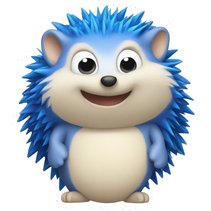 blue hedgehog emoji
