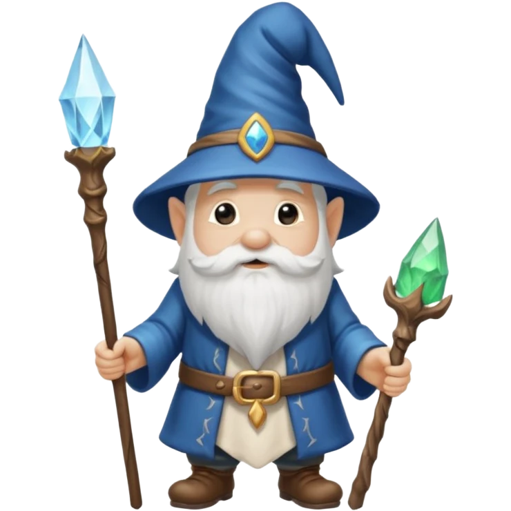 A gnome that is a wizard emoji
