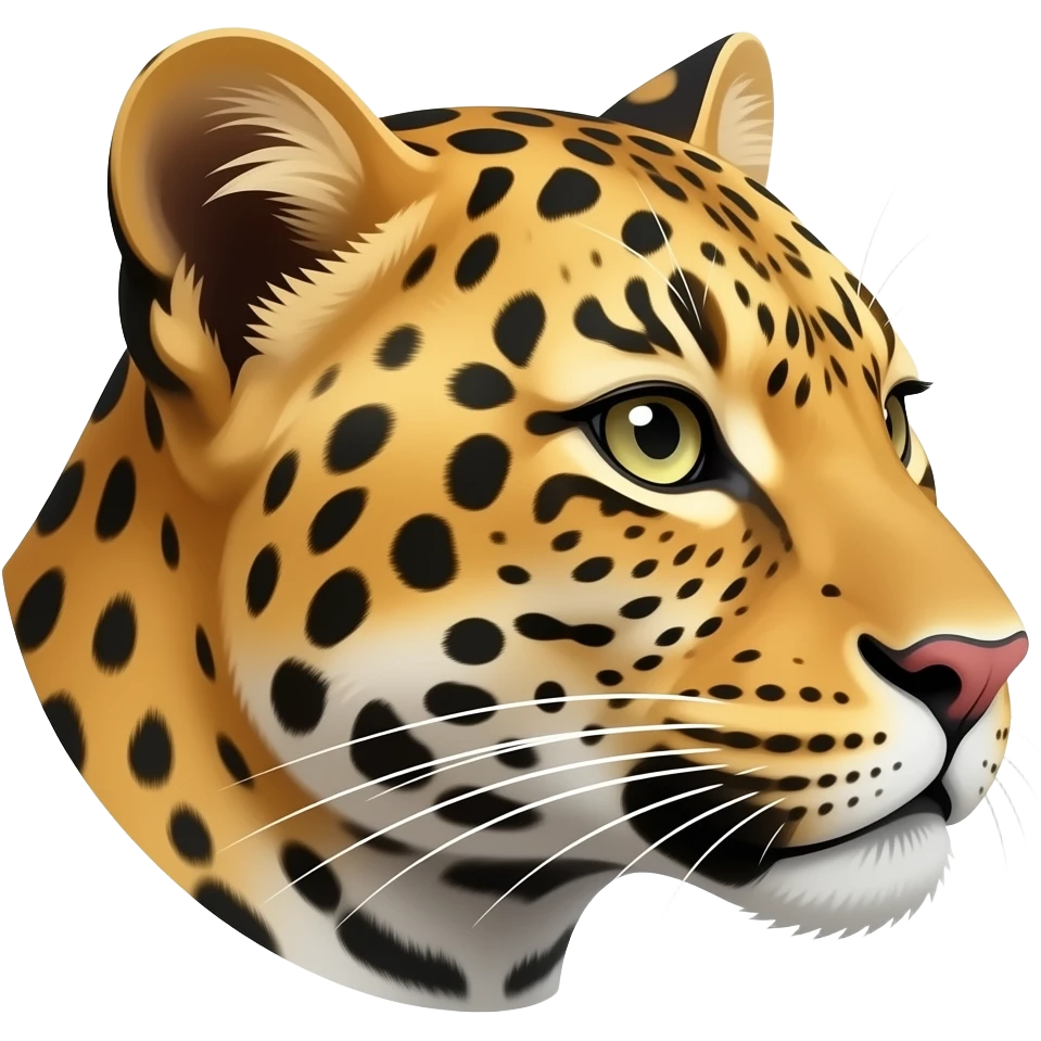 leapord emoji facing towords right emoji