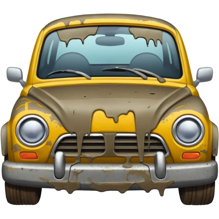 Filthy car emoji