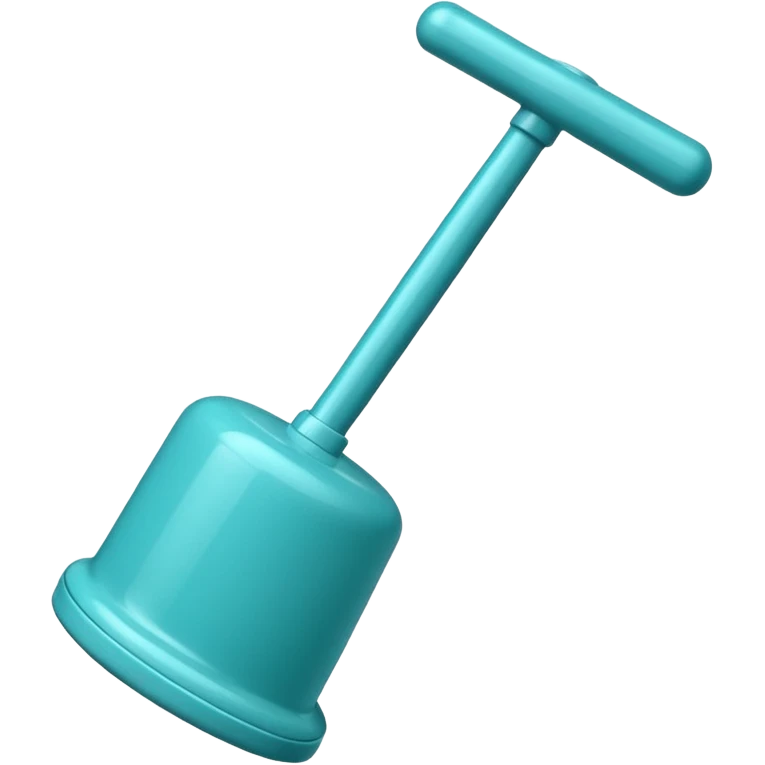 turquoise plunger emoji