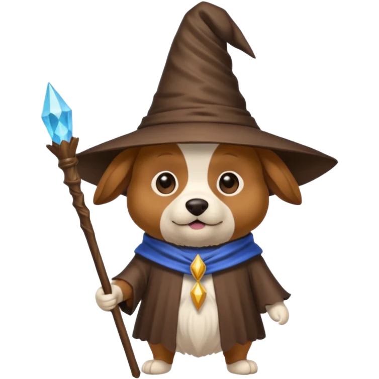 Dog wizard emoji